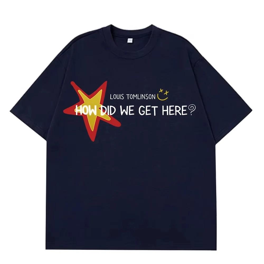 

2026 Singer Louis Tomlinson How Did I Get Here Tour Print Tees Unisex Women Hiphop Casual Tshirts Vintage Aesthetic Trendy Tee S