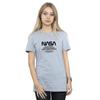 NASA Womens/Ladies Worm Blurb Cotton Boyfriend T-Shirt