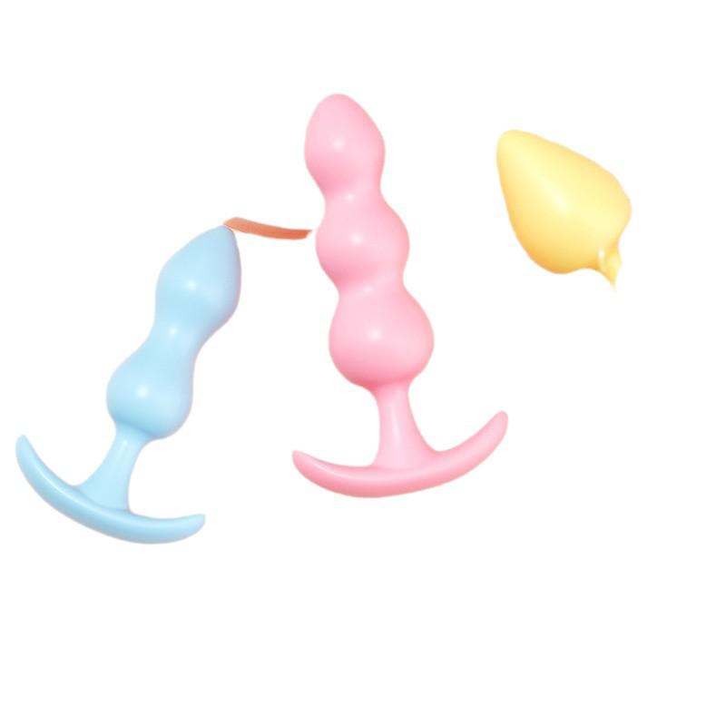 Mystery Girl Jelly Tail Anal Plug - Soft TPE Three-Color Erotic Toy