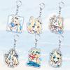 Cute Manga Sameko Saba Keychain Llavero Accessories Bag Cute Anime Kawaii Farming Charm Women's Keyrings Fans Gift