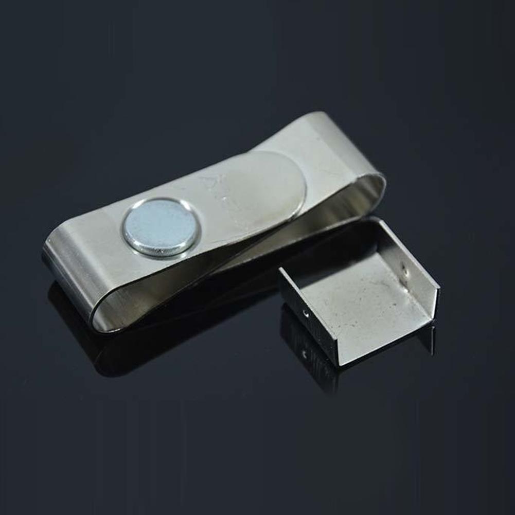 1PC S Type Stainless Steel Magnetic Chalk Clip Durable Adjustable Storage Clip Billiard Accessories