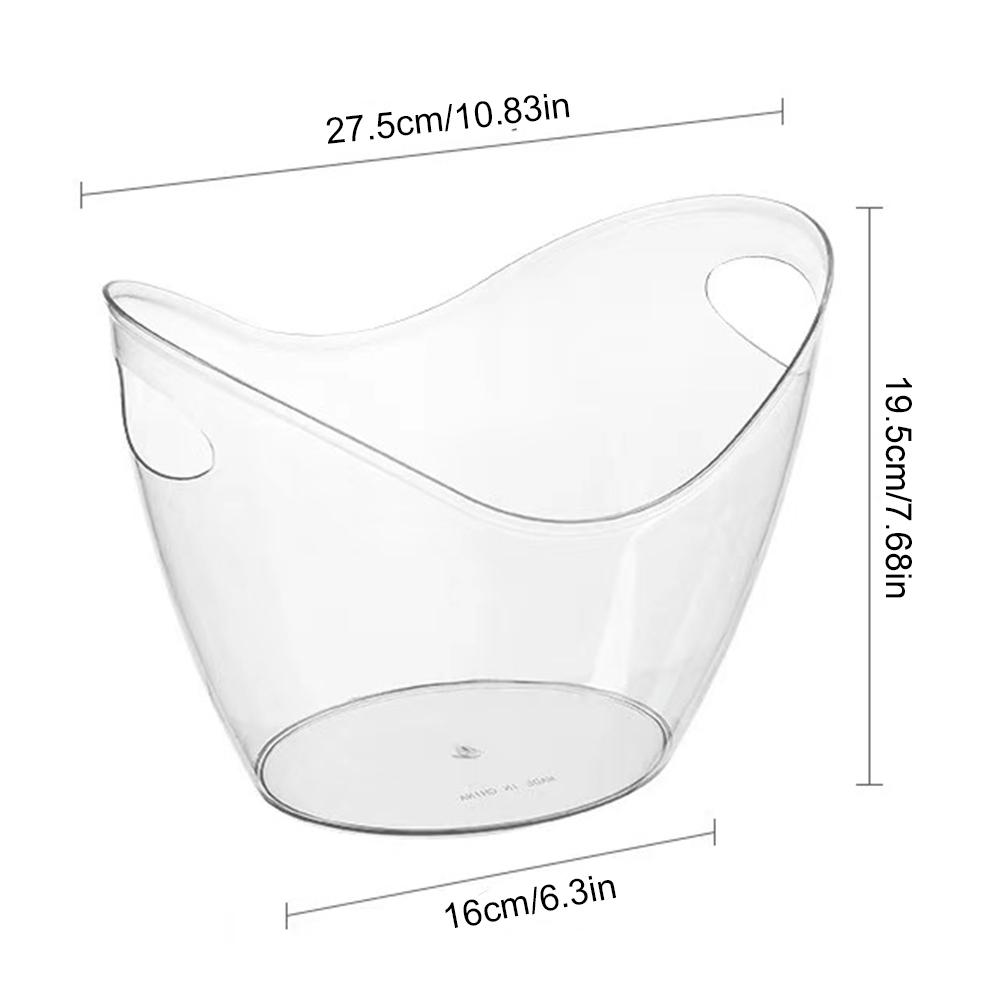 

3.5L Transparent Ice Cube Storage Bucket Beer Wine Bucket Bar Ice Bucket Container Champagne Can Wine Champagne Beer Chiller