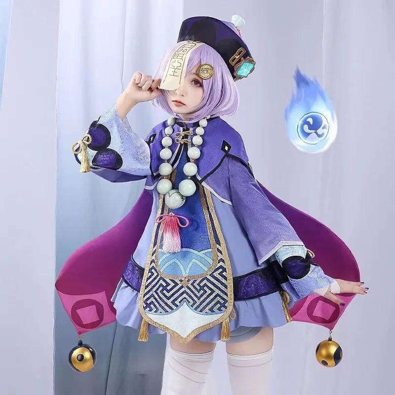 Game   Project Qiqi Cosplay Costumes Anime Figure Vestido Zombie Girl Dress Halloween Costumes for Women Suit Wig