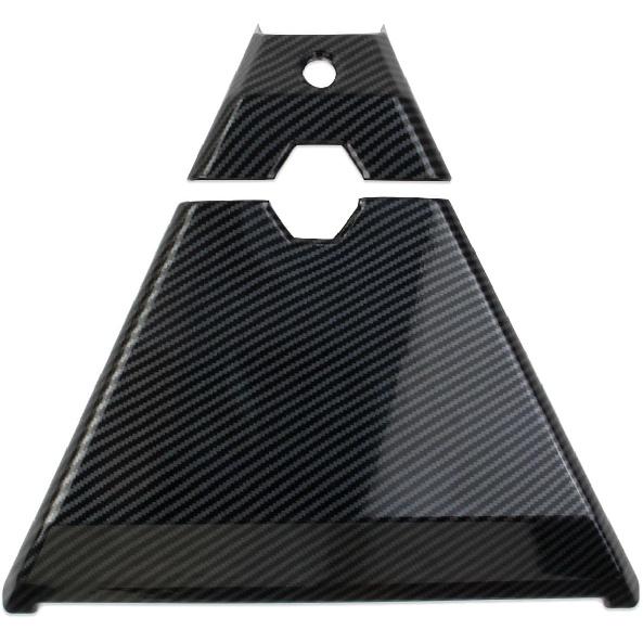 Carbon Fiber Style Front Roof Camera Cover Trim Accessories for Tesla Cybertruck (Bright Surface)