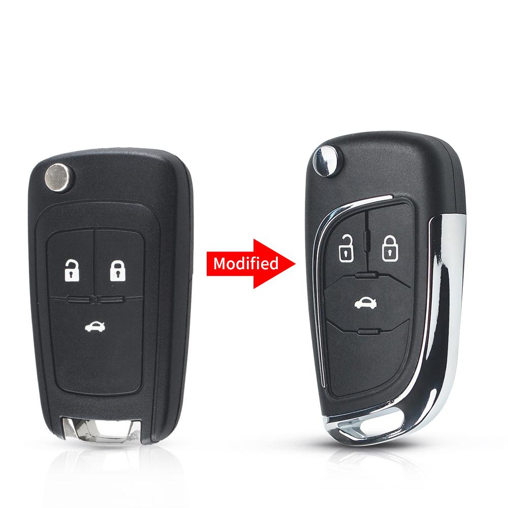 Modifizierte Autoschlüsselhülle 2/3/4/5 Tasten Klappschlüssel Für Chevrolet Lova Aveo Cruze Für Opel Vauxhall Insignia Astra Mokka Für Buick