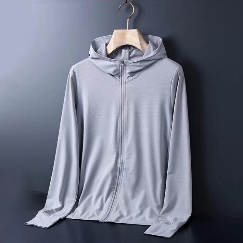 

Men s Summer Ice Silk Sun Protection Jacket: Lightweight, Breathable, Quick-Drying for Outdoor Sports XXL