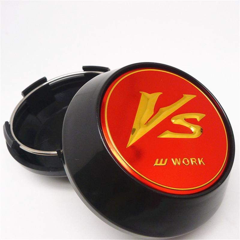 4pcs 65mm Car Wheel Hub Cover Center Caps for VS W Work Emotion X7 Racing Styling Badge Emblem Accessories