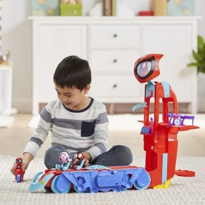 Deluxe Arachno-mobile 2 v 1 hlavní stan, Spidey a jeho úžasní přátelé, předškolní hračka, od 3 let