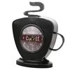 Hometime Metal Mantel Clock - Coffee Cup