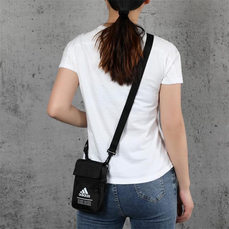 Adidas Polyester Shoulder Bag Regular Unisex Black Adidas FM6874