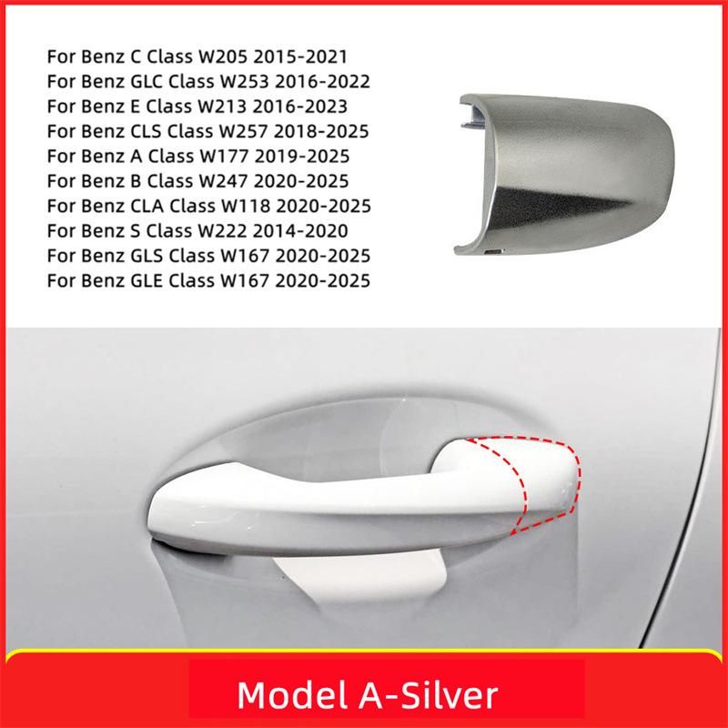 Mercedes C/E/S/GLC-Class Exterior Door Handle Cover W205 W253 Key Overlay
