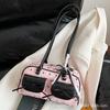 Korean Version of Sweet Foreign Style Underarm Bag Women's 2025 New Bow Casual Shoulder Bag Large Capacity Boston Bag