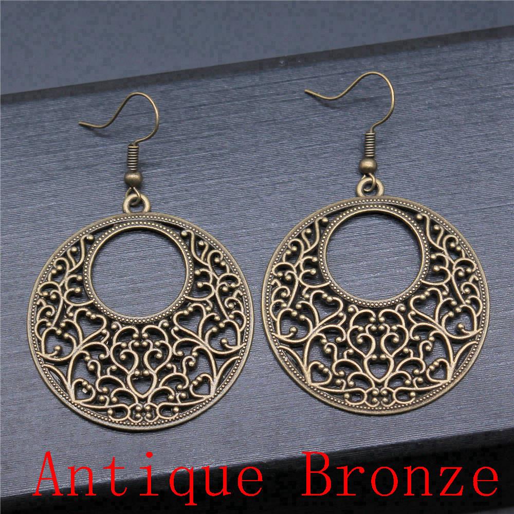 Mandala Pattern Drop Earrings Dangle Drop Earrings For Women Jewelry Making Wholesale