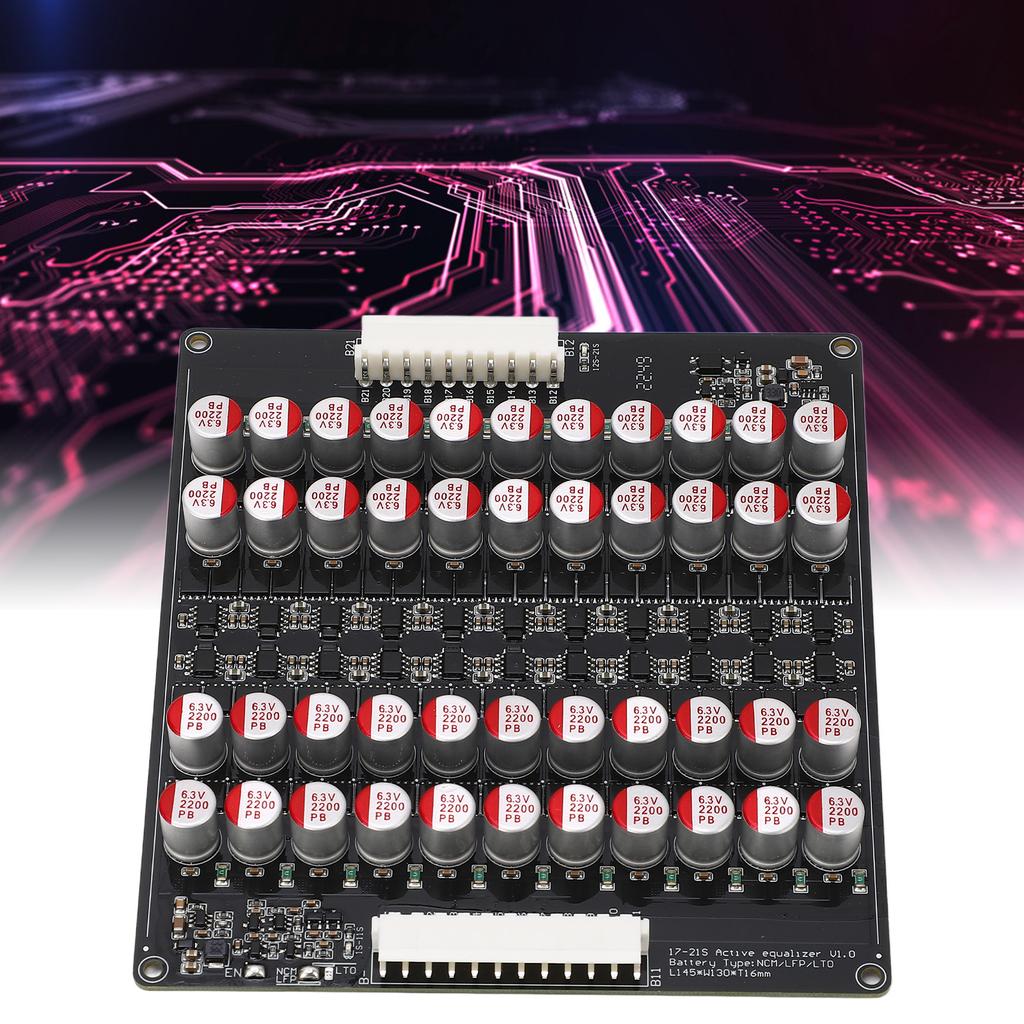 17S 20S 21S 5A Lithium Battery Balance Board Battery Protection Board for Li Ion LTO 1.8V‑4.5V