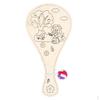 DIY Racket Wooden Toy, Children' Painting Pat Ball, Handmade Educational Game for Children,