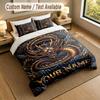 Dragon Phoenix Theme Personalized 3Pcs Bedding Set Custom Text & Name 1 Sheet 2 Pillowcases Household Bedding 1pc