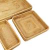 Rattan Tablett Tischplatte Organisation Handgeflochtener Snack Aufbewahrungskorb Multifunktionales Serviertablett 3