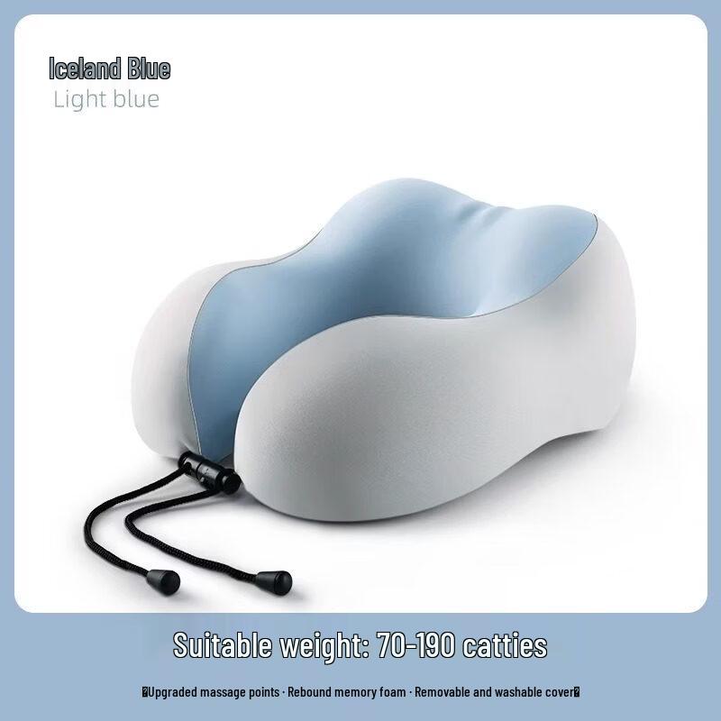 

Kascsong Travel Memory Foam U-shaped Neck Pillow Standard
