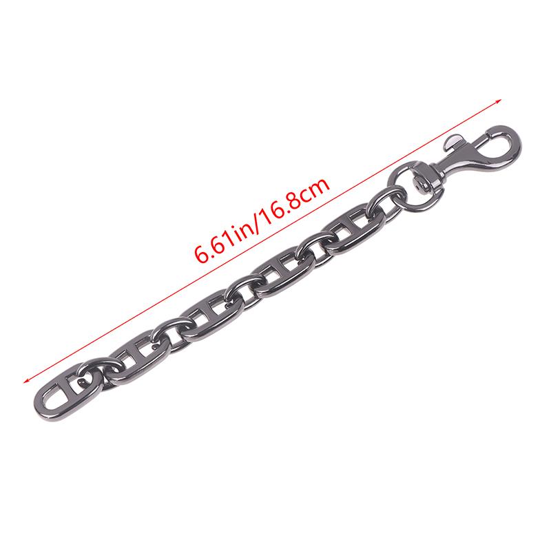Cadena de Extensión para Bolso de Aleación Cadena Metálica con Gancho Redondo Transformación de Bolso de Axila Hombro Bolsos Cruzados Cadena de Extensión