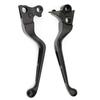 Black Slot Wide Brake Clutch Lever for Harley Dynafatboy Heritage Deluxe Deuce Street Bob Super Wide Glide 1996-2014