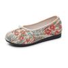 2024 spring new products, national style printed shoes, old Beijing embroidered shoes, flat-soled women's shoes, national style cloth shoes, Hanfu sh