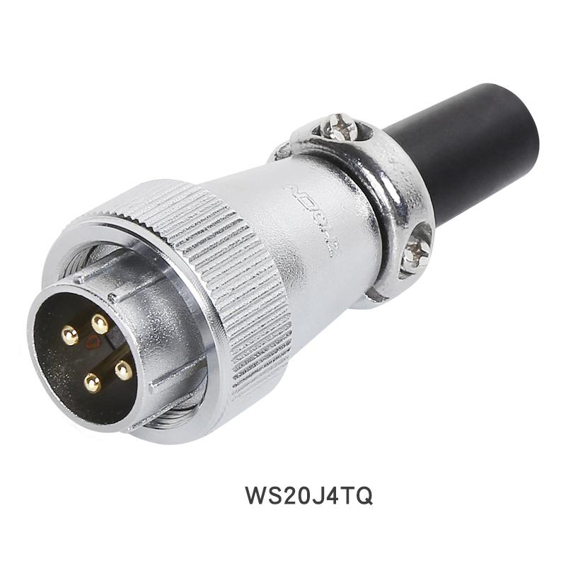 ZHQCN WS20 TQ+Z Waterproof Industry Socket Plug M20 Soldering Wire to Board Panel Mount Electronics Connector 2 3 4 5 7 9 12 Pin