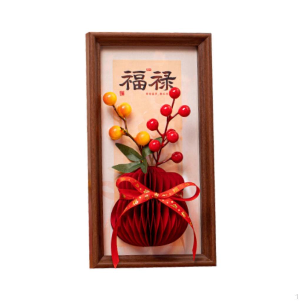 Chinese Year Art Print, Wall Art, Table Hanger, Multi-purpose Picture Frame for Entryway, Shelf,