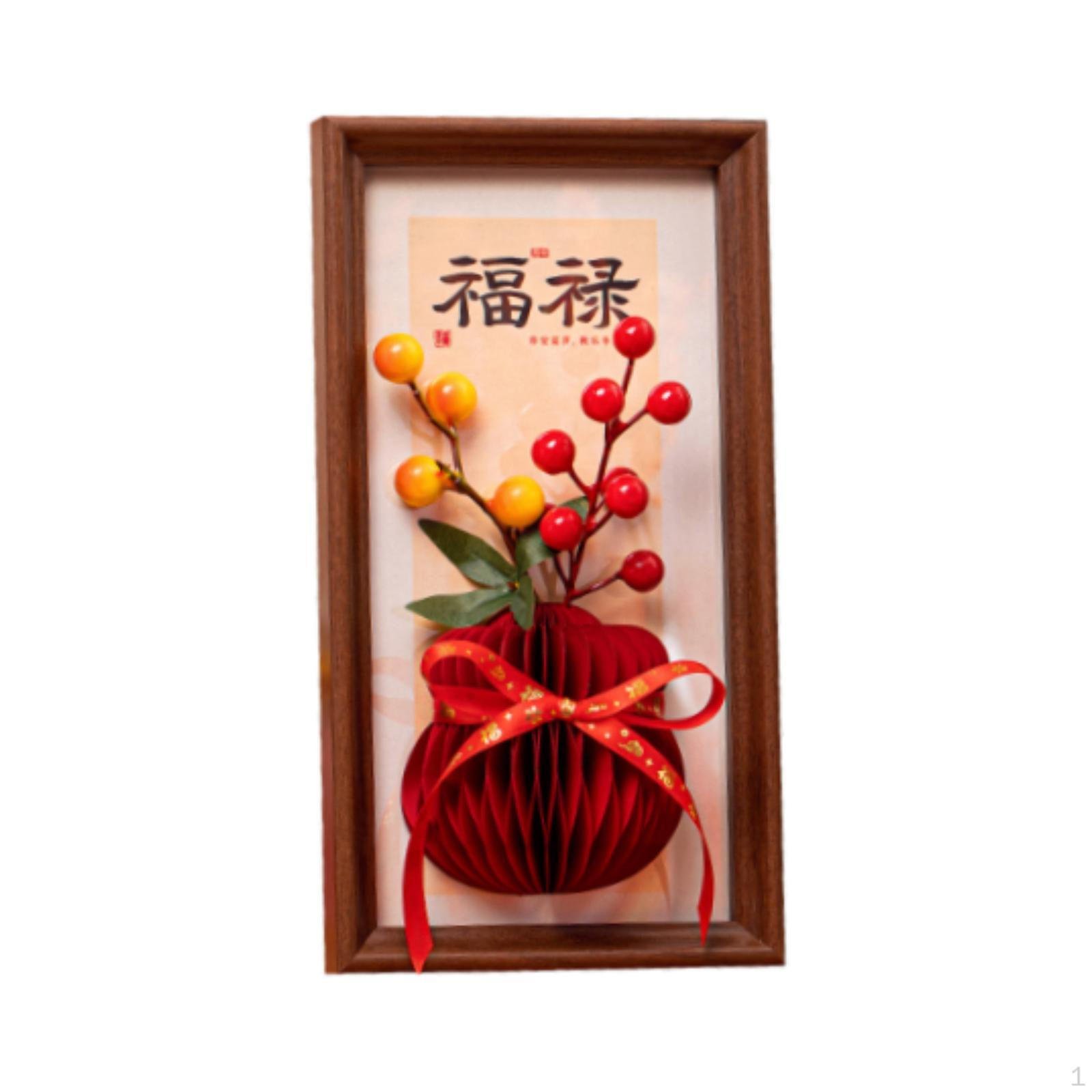 

Chinese Year Art Print, Wall Art, Table Hanger, Multi-purpose Picture Frame for Entryway, Shelf, style C