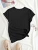 Women's T-shirt Leopard Cherry Printed Casual Fashion Short Sleeve T-shirt Soft Comfortable Summer Casual Women Clothing