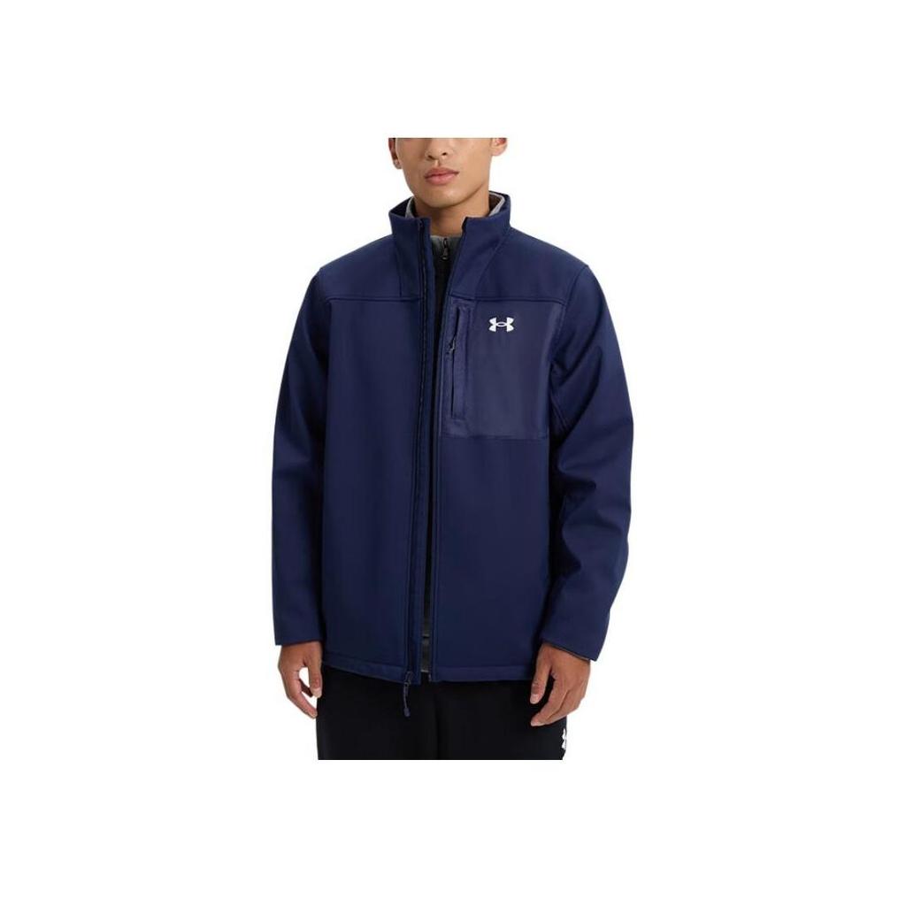 Under Armour Storm Cold Gear Windproof Warm Training Long Sleeve Jacket Men Navy-Blue 1371586-410