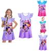 Kpop Demon Hunters Pattern Girl Sleep Dress With Cartoon Pattern For Kids Summer Wear