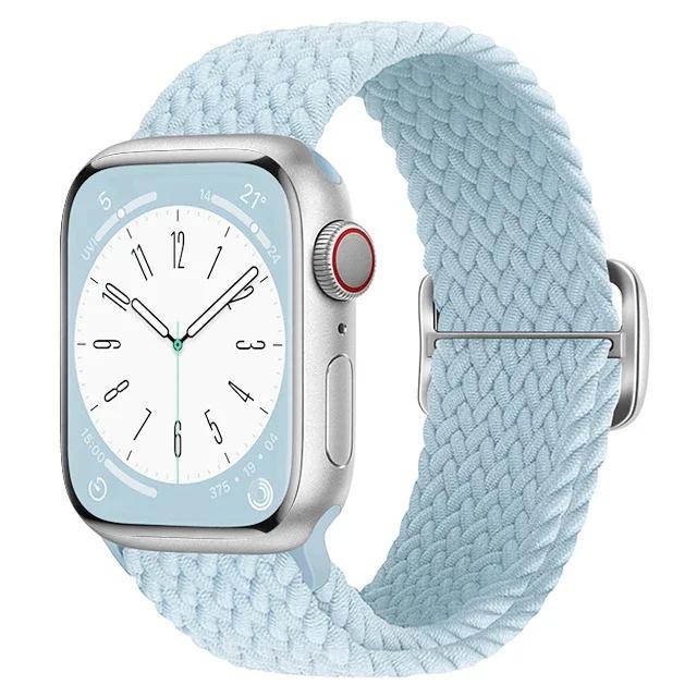 Braided Solo Loop For Apple Watch Ultra Band 40mm 44mm 41mm 38mm 49mm 45mm Elastic Nylon Bracelet iWatch Series 9 8 7 3 Se Strap