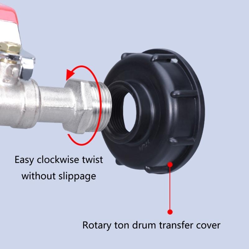 1/2" 3/4'' Leakproof Brass IBC Tank Fittings IBC Tank Adapter IBC Tank Valves for S60X6 Water Tank Tap Thread Connector