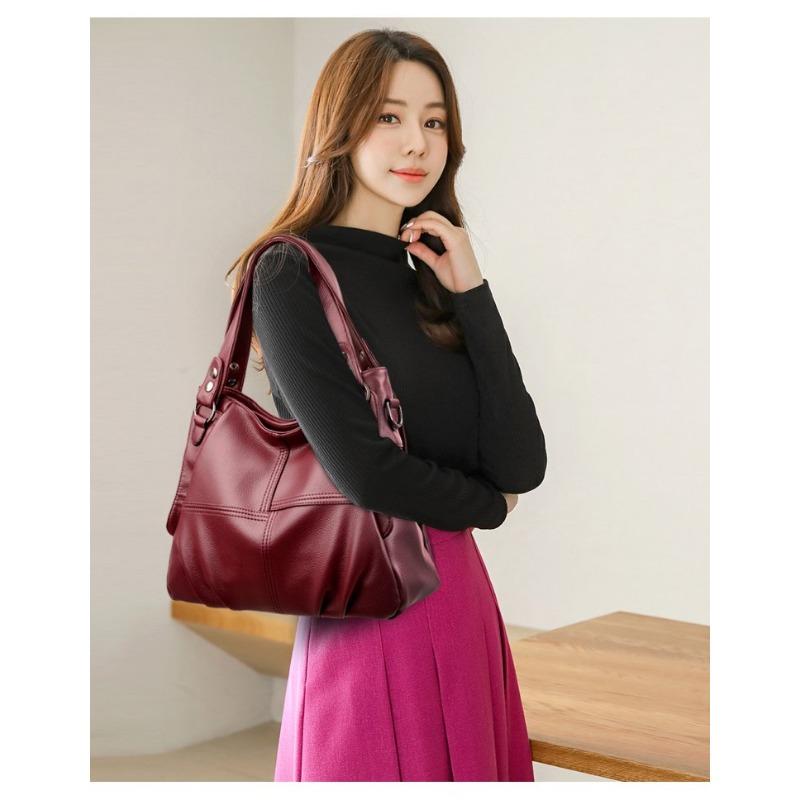 Borse di lusso in morbida pelle da donna nuova borsa tote casual da donna di design borsa a tracolla grande a tracolla per patchwork femminile