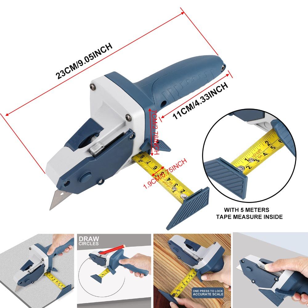 Alloy Material Gypsum Board Cutter All-in-one Hand Tool Cardboard, Hardie Board, and Ceiling Tiles