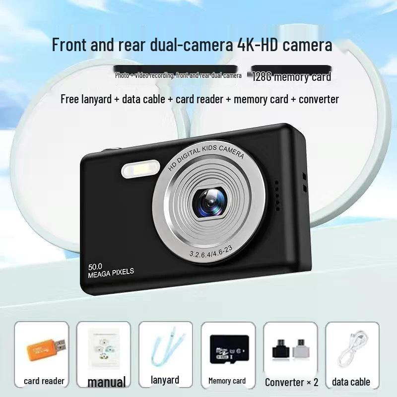 48MP Aparat Cyfrowy Przenośny Wysokiej Rozdzielczości do Domu, dla Studentów i Dzieci