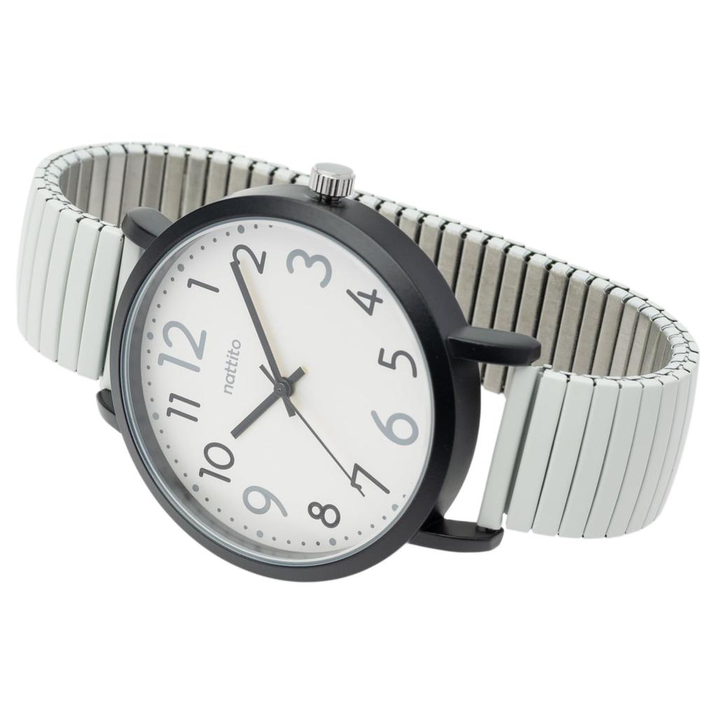 Field work Analog Watch Women's Metal Band Girello Belt Stainless Steel Simple Greco Gray ST300-2