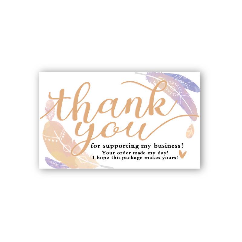Simple Laser-Engraved Thank You Cards - 30 Pack
