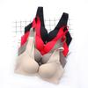 Genuine explosive product, new front buckle, beautiful back gathering bra, lace without steel ring, small chest showing large underwear thickness
