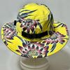 Used [Super Good Condition] Patagonia Water Repellent & Strongest UV Protection UPF50+ Foldable Trim Brim Hat Yellow All Over Pattern Unisex Size S
