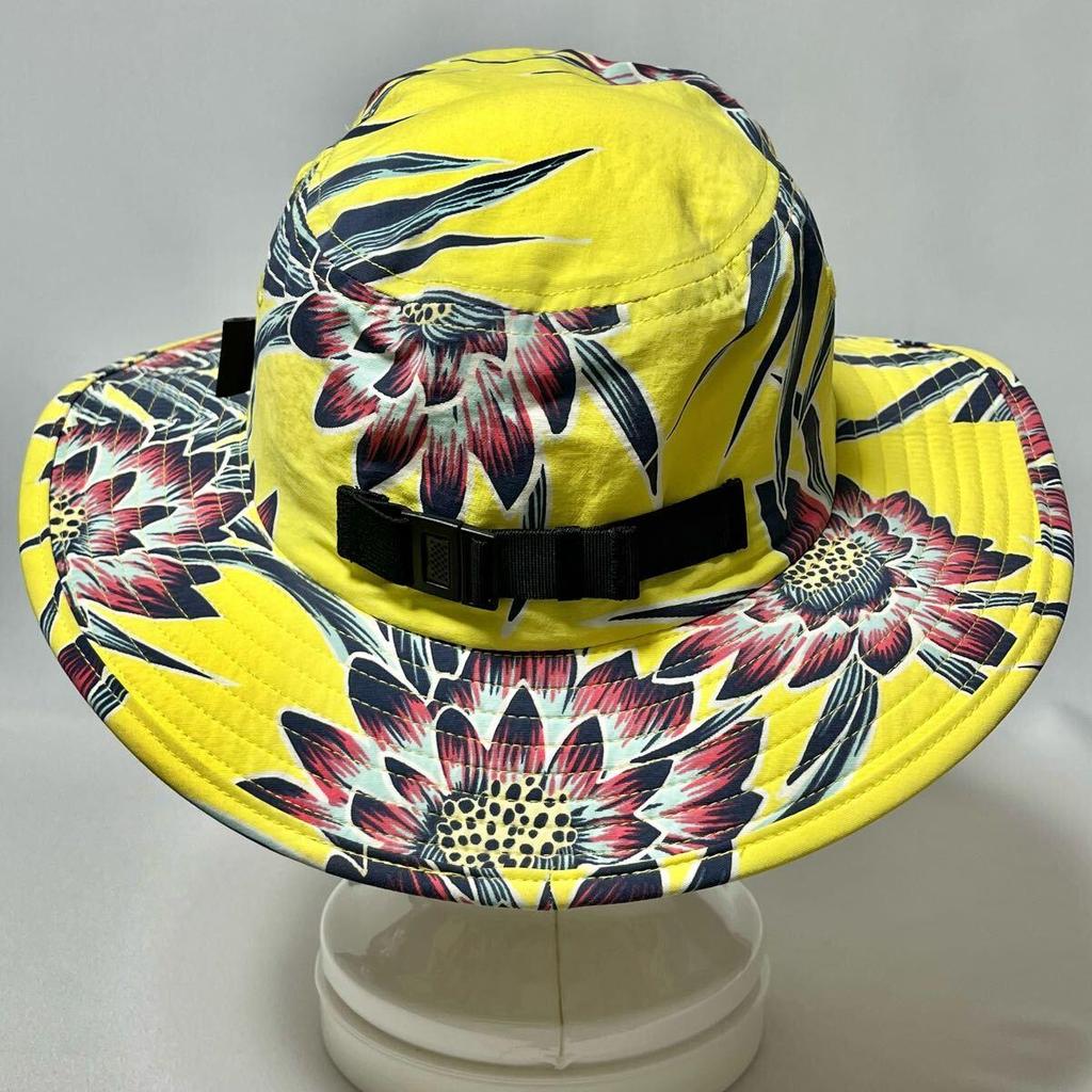 Used [Super Good Condition] Patagonia Water Repellent & Strongest UV Protection UPF50+ Foldable Trim Brim Hat Yellow All Over Pattern Unisex Size S
