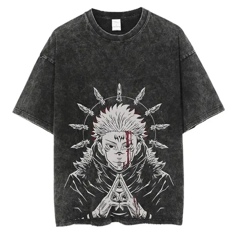 2026 Unisex Clothing Anime Y2k Washed New Arrival Clothes Tee Shirt Homme Graphic T-Shirts Unisex Tshirt for Unisex Ropa Hombre