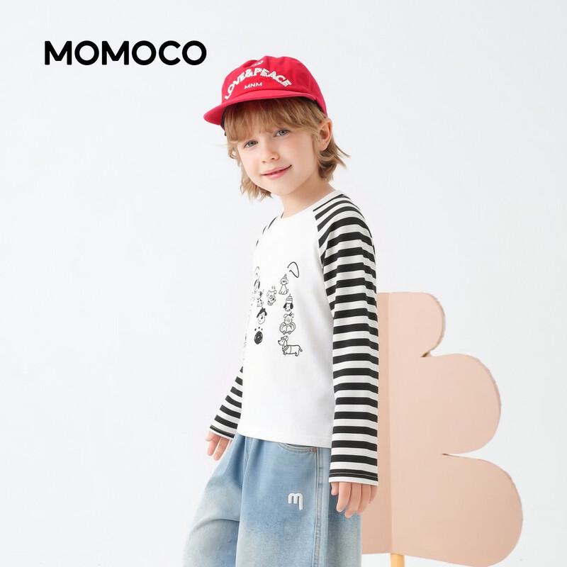 MOMOCO Boys' Colorblock Raglan Long Sleeve T-Shirt