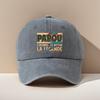 Unisex Adjustable Size Hat with Geometric PAPOU Print Fashion Printed Baseball Cap Retro Dad Hat Outdoor Casual Cap