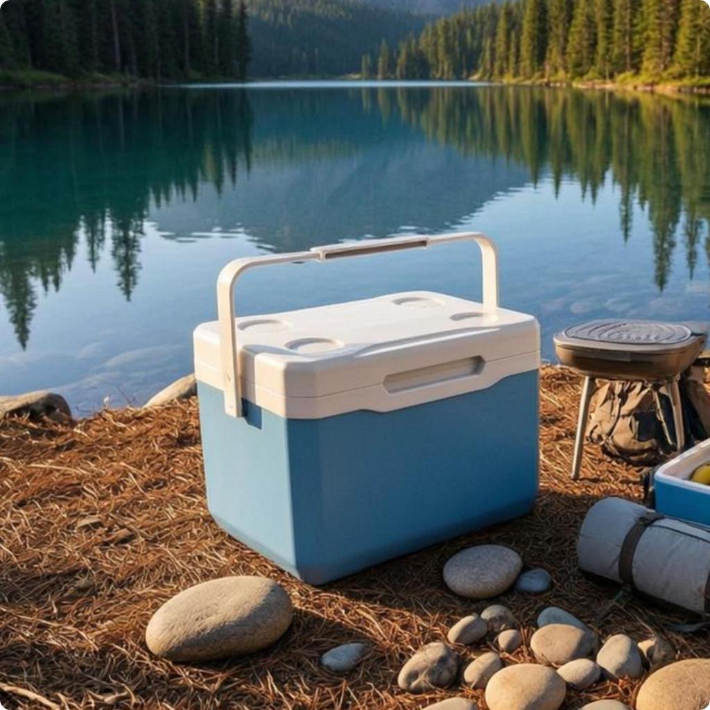 Insulated Container Rigid Portable Carrying Handle for Camping, Travel, Picnics