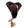 Chapeau de Pirate Cosplay Couleur Unie Cuir Synthétique Chapeau Tricorne Adulte Chapeau de Cowboy Western Drôle Halloween
