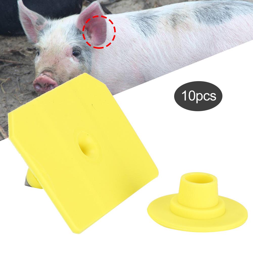 10pcs Animal Ear Tag Goat Sheep Pig Livestock Animal Ear Tag Label Farm Livestock SuppliesPig