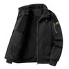 Winter Velvet Pilot Jacket Men's Velvet Thickened Large Cotton Jacket Flip Collar Warm Jacket