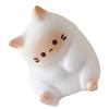 Cute Cat Squeeze Toy, Soft PU, Bright White, Safe, Decorative