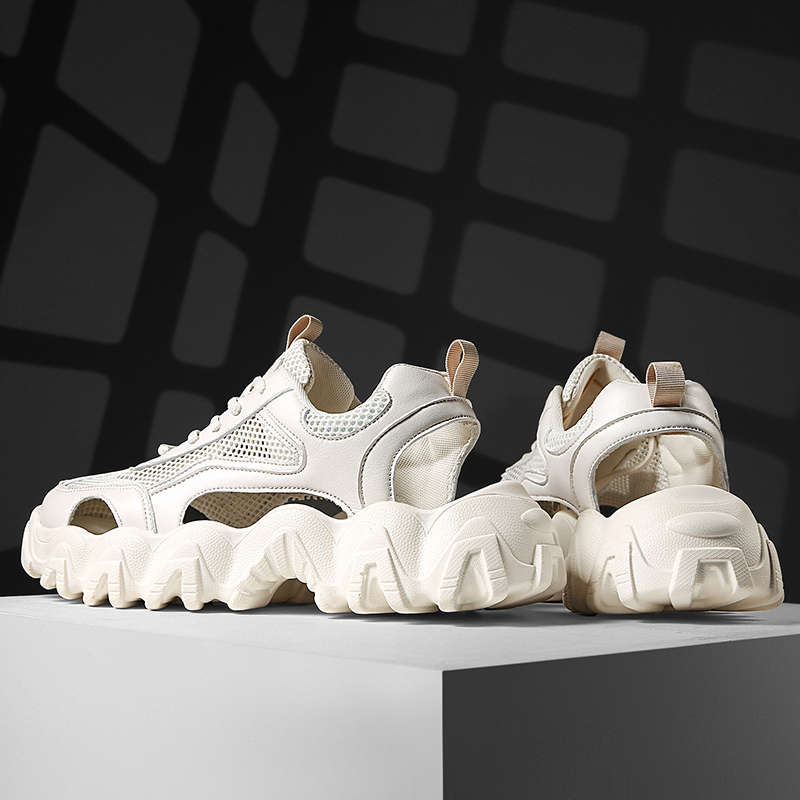 Fashion With High Soles Orthopedic Slippers Autumn Footwear Men's Shoes Brands Mem Man Sneakers Boy Sandals Platform Techwear Tennis